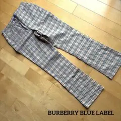 BURBERRY BLUELABELサロペット オーバーオール ノバチェック36 - メルカリ