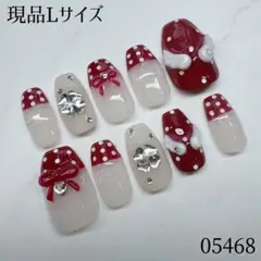 No78 現品ネイルチップ 韓国 ワンホン ガーリーネイル 平成女児 羽