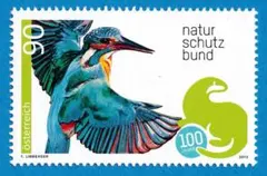2527 オーストリア 自然保護連盟100周年 カワセミ 1種完 2013年