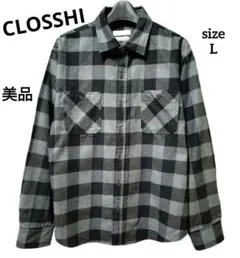 CLOSSHI 長袖 フランネルシャツ チェック THERMOLITE＋3℃ L