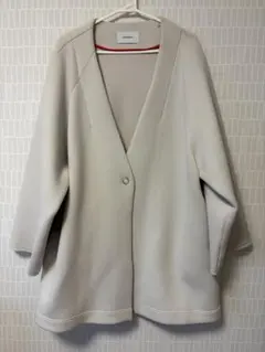 JOHNBULL ノーカラーコート アイボリー