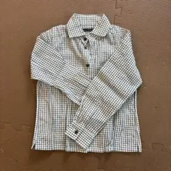 【BeBe】チェック柄長袖シャツ120㎝