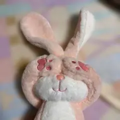 ピンクウサギのぬいぐるみリュック