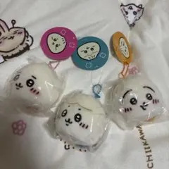 ちいかわ　ハチワレ　肉まんになっちゃったマスコット　3点セット