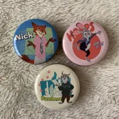 【新品未使用】プチキャン ズートピア2 キャラクター缶 3個セット飴なし