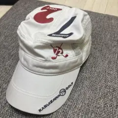 KARUIZAWA GOLF キャップ ホワイト 72刺繍