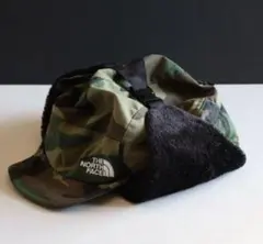 THE NORTH FACE 迷彩帽子 フリース付き