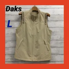 DAKS GOLFベスト ジップアップ メッシュ レディース L ベージュのサムネイル