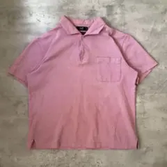 23区　HOMME ニジュウサンク　半袖ポロシャツ　ピンク　QUICK DRYのサムネイル