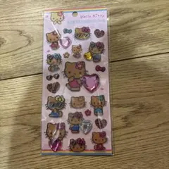 正規品　日焼けキティ　キラキララインストーンシール