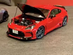 トミカ改造 トヨタ GR86 オーバーフェンダー 深リムホットウィール
