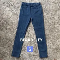 美品　ビアズリー デニムパギンス ストレッチ ウエストゴム ブルー Sのサムネイル