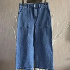 超美品＊GU カットオフベイカーバギージーンズ Mのサムネイル