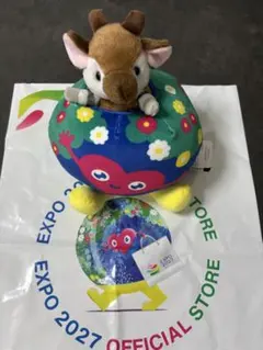 ◇ズーラシア限定◇横浜花博EXPO2027 トゥンクトゥンク オカピ ぬいぐるみのサムネイル