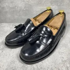 【名作】COLE HAAN ピンチ タッセルローファー レザー ブラック （7）