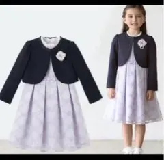 プティマイン120センチ 卒園式 入学式 ジャケット付きワンピース
