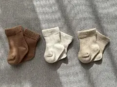 西松屋　ベビー靴下 3色セット 7-9㎝
