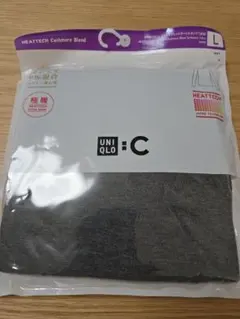 極暖ヒートテック　カシミヤブレンドタートルネックT(長袖) Lサイズ　グレー