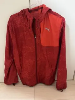 Puma 赤 フード付きウィンドブレーカー