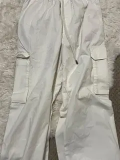 ホワイトカーゴパンツ SサイズGU