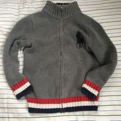 ラルフローレン ニット セーター　ジップアップ　130