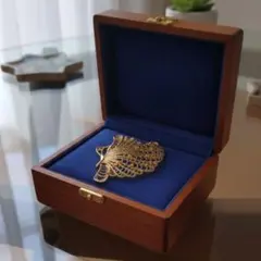 昭和レトロ ゴールド蝶々モチーフブローチ 入学式 卒業式 入園 卒園式に