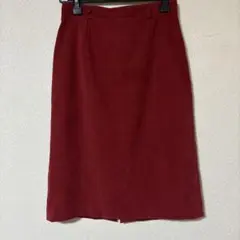 美品 赤タイトスカート ベルト無し