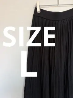 GRL 黒のプリーツロングスカート I116