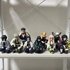 鬼滅の刃 ちょこのせフィギュア 柱合会議9点セット　※ジャンク品有り