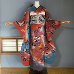期間限定20%off 】振袖フルセット 高身長 京紅型 成人式振袖 振袖 