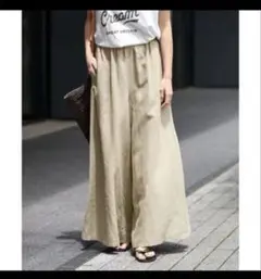 JOURNAL STANDARD relume 麻ブレンドワイドギャザーパンツ