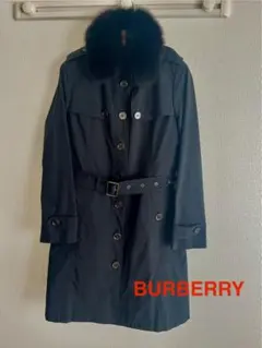 バーバリー コート ダウンライナー＆ファー付き　ブラック