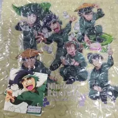 忍たま乱太郎 アニメイトカフェ 梅雨の日 グリッター缶バッジ 七松小平