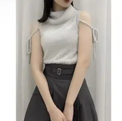 【美品】dazzlin ミニシャギーオフタートル ダズリン