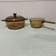 VISION ビジョン 耐熱ガラス 両手鍋 片手鍋 セットのサムネイル
