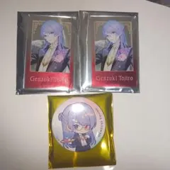 にじさんじ VΔLZ カフェ クリアカード 缶バッジ 弦月藤士郎
