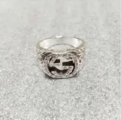 GUCCI インターロッキングG フラワー リング Ag925 17号 - メルカリ