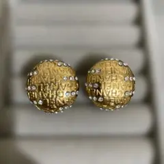 ヴィンテージCHANEL ゴールド スタッドイヤリング