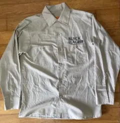80s 90s usa古着　BLACK FLAG 長袖　ワークシャツ
