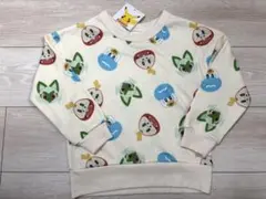 【新品】ポケモン 裏起毛 トレーナー 110 ニャオハ クワッス 総柄