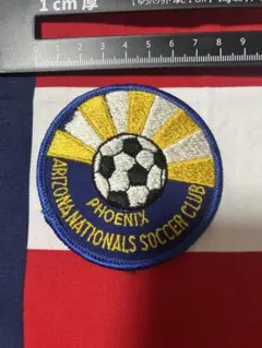 米軍基地払い下げ　刺繍パッチ　サッカー
