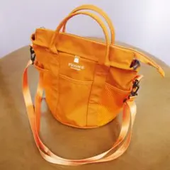 PICONE 2WAY ショルダーバッグ メッシュポケット オレンジ ピッコーネ 