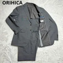 ORIHICA メンズスーツ セットアップ ダークグレー A7 Lサイズ