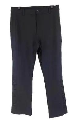 SS1697■ 新品 デザインパンツ 76ー99サイズ ブラック