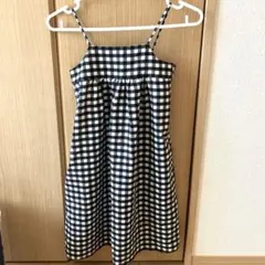 キャミソール　ワンピース チェック　120 GU