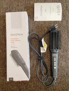 サロニア ストレートヒートブラシ スリムブラック