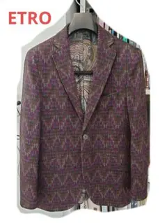 未使用級 エトロ テーラードジャケット L ダブル ペイズリー柄 シルク裏地 楽天市場】エトロ ETRO ETROLIGHT テーラード ジャケット 2B