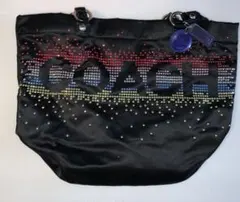 COACH ラインストーン ショルダーバッグ ブラックのサムネイル
