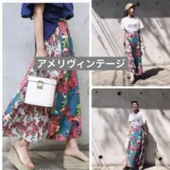 匿名配送　アメリヴィンテージ　オールシーズン　花柄スカート