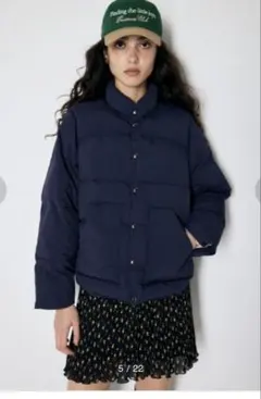 スタンドカラー ダウンジャケット